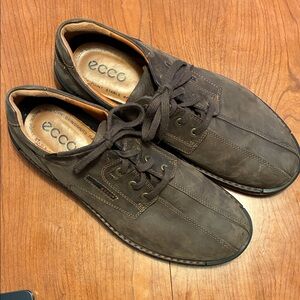 ECCO Fusion Derby Brown Leather Oxfords